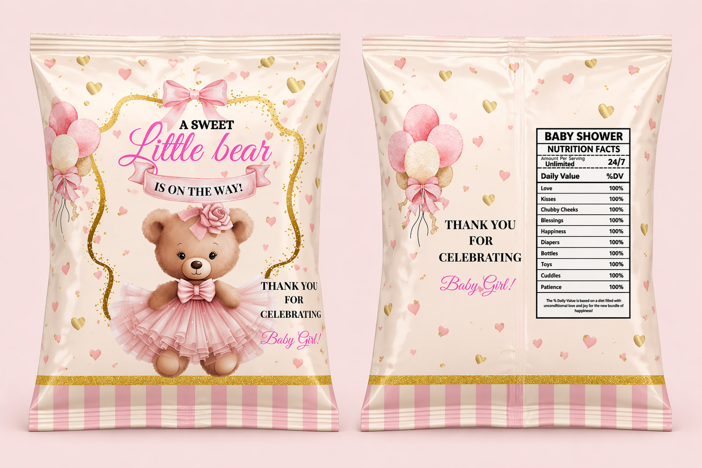 Sweet Little Bear Chip Bag