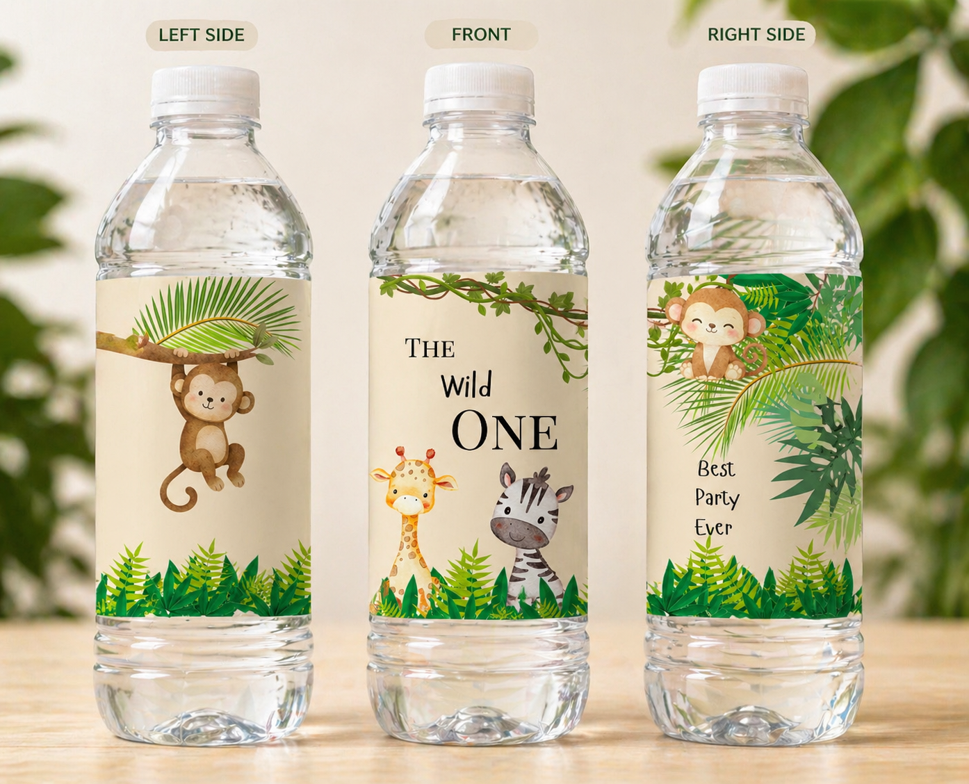 Wild One Water Bottle Set (Set of 6)