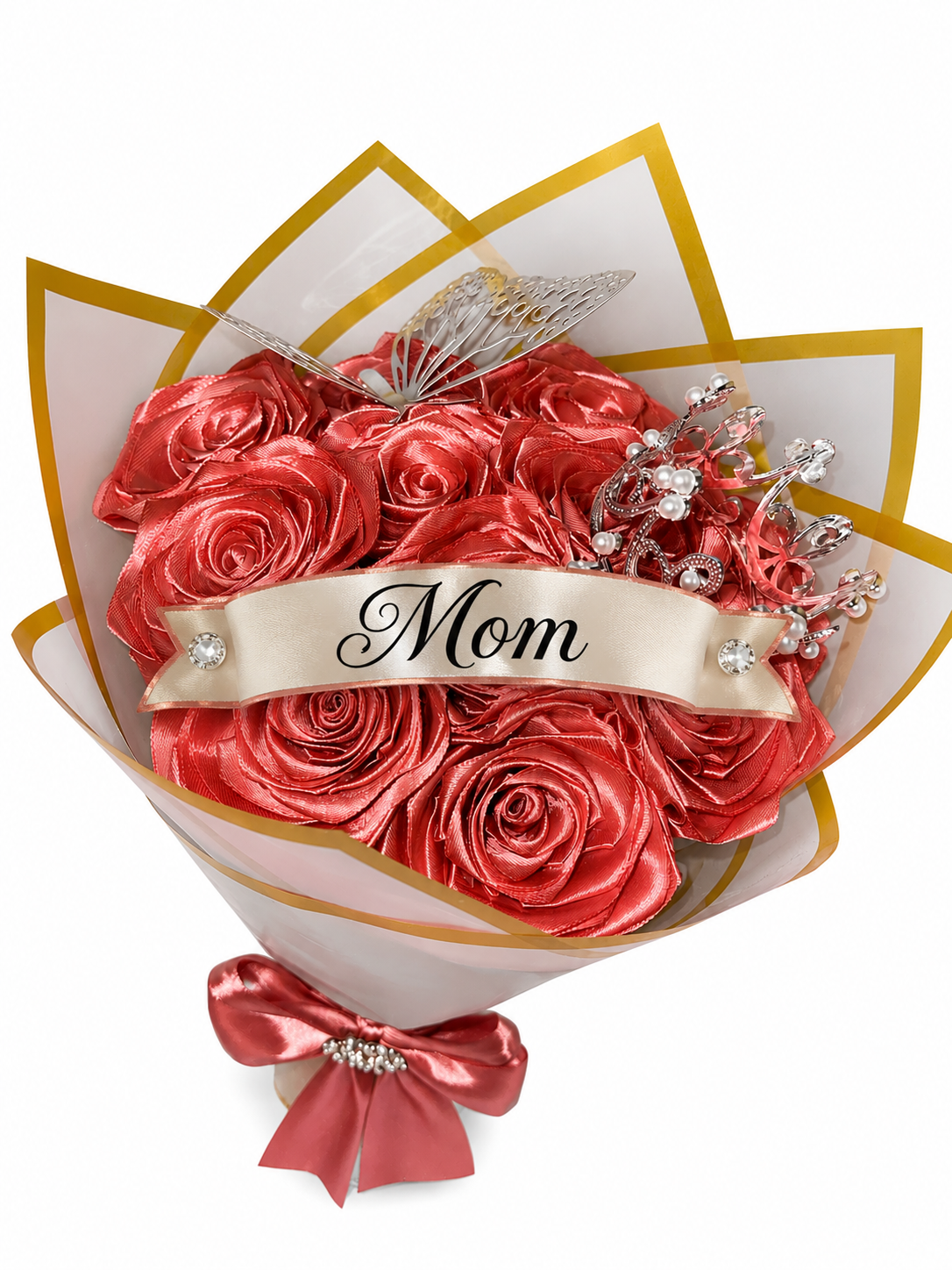 Royal Rose Gold Bouquet (1 Dozen Roses)
