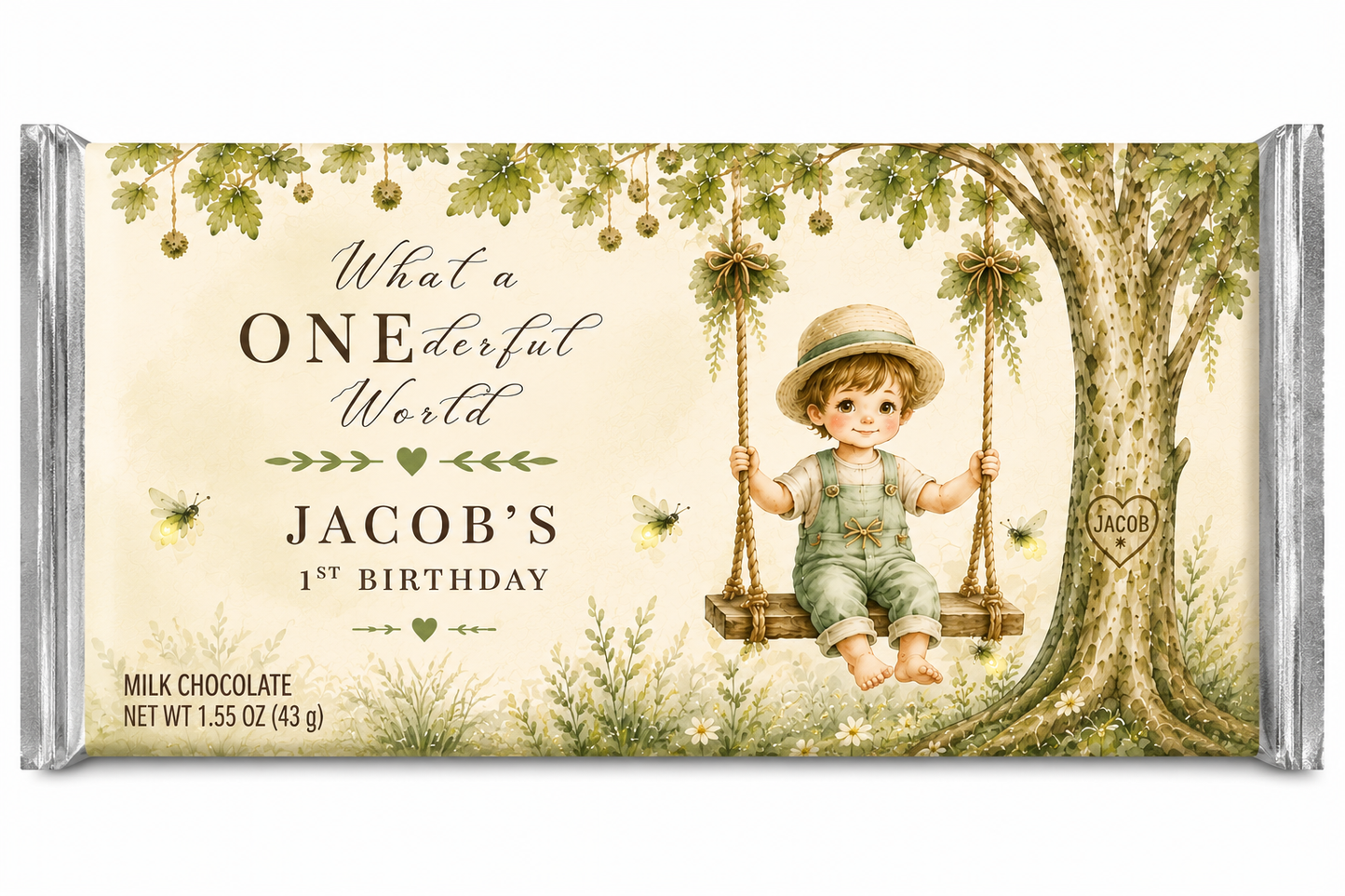 What a ONEderful World chocolate bar -Set of 6