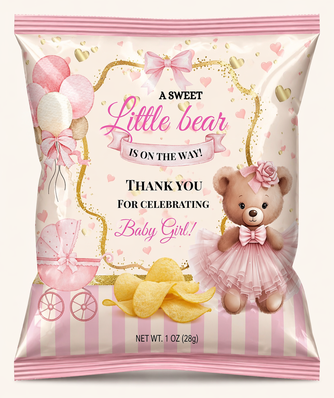 Sweet Little Bear Chip Bag