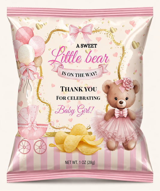 Sweet Little Bear Chip Bag