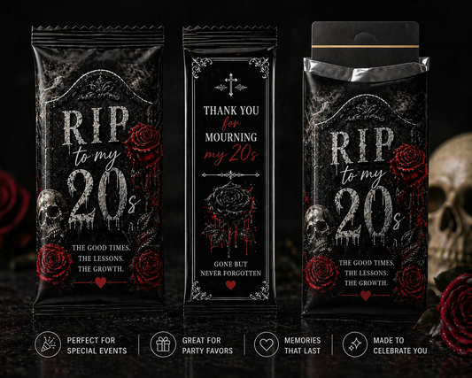 RIP to My 20s Custom Cigar Wraps – 30th Birthday Party Favors