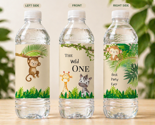Wild One Water Bottle Set (Set of 6)