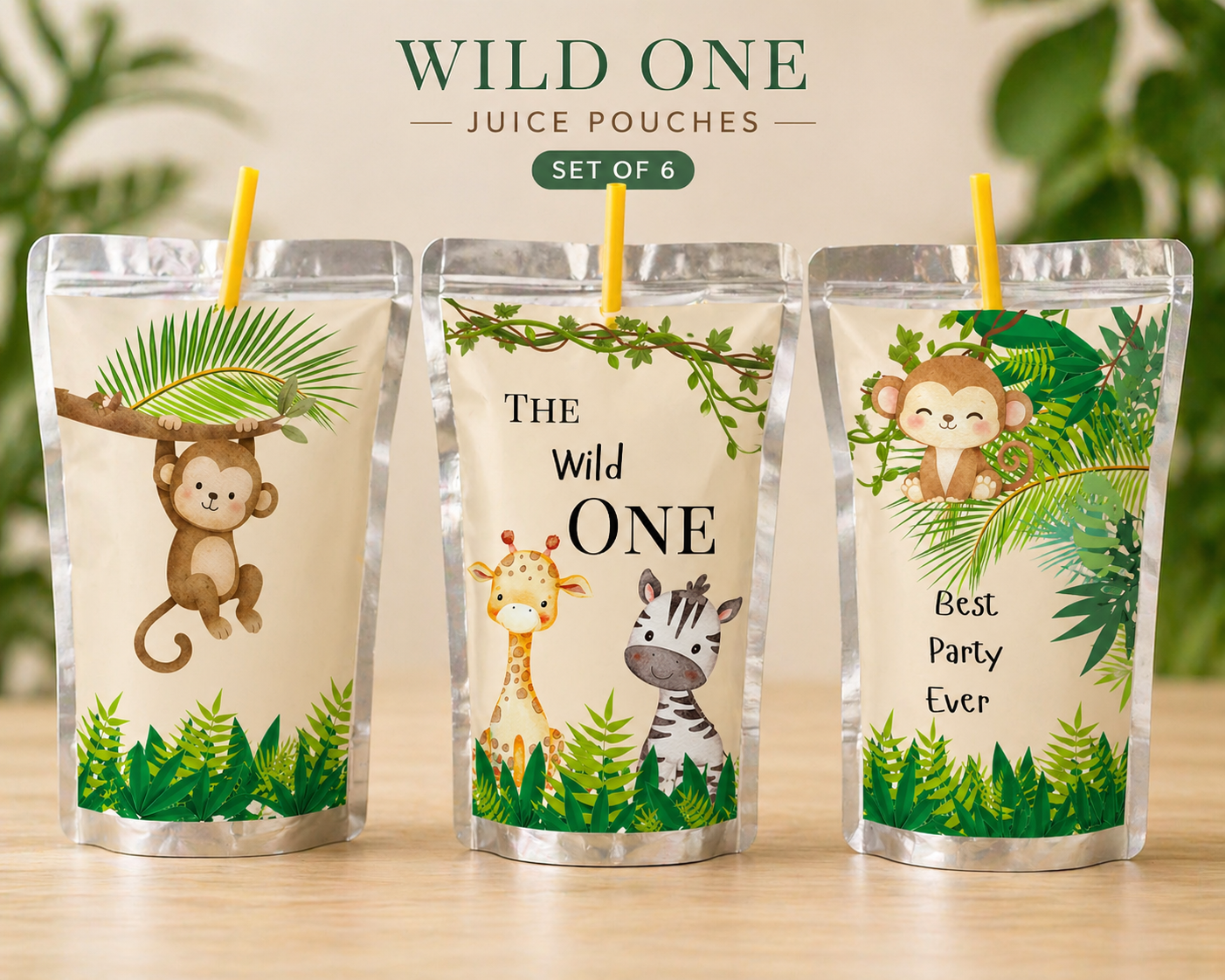 Wild One Juice Pouch (set of 6)