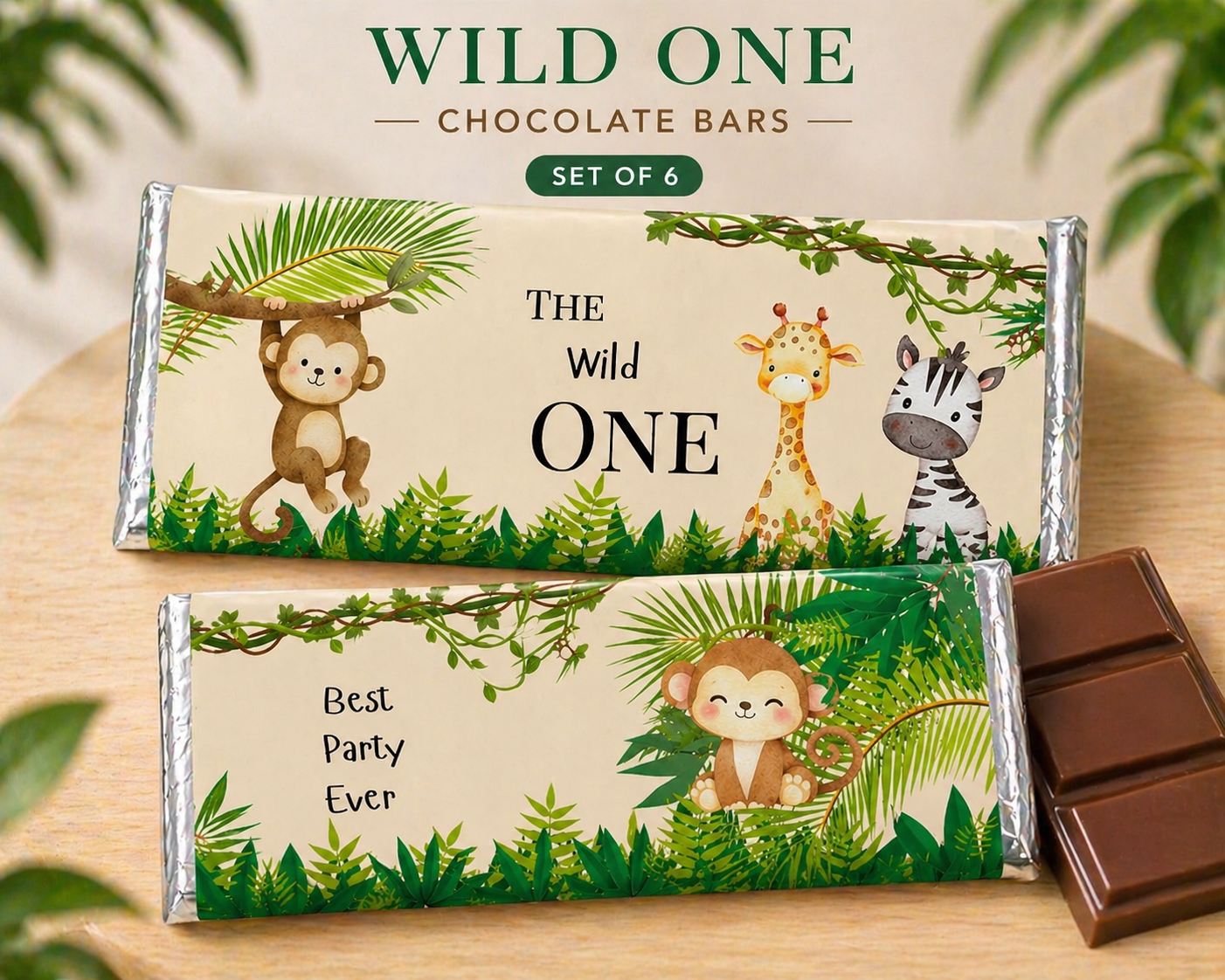 Wild One Chocolate Bar (set of 6)