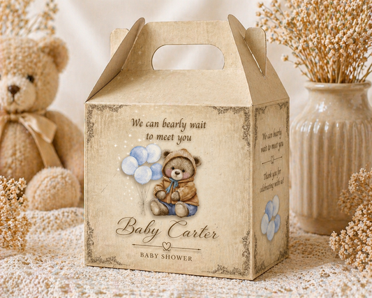 Vintage Teddy Gable box (set of 6)