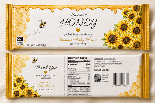 Sweet as Honey Chocolate Bar (set of 6)