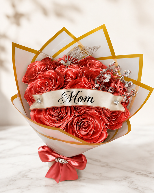 Royal Rose Gold Bouquet (1 Dozen Roses)