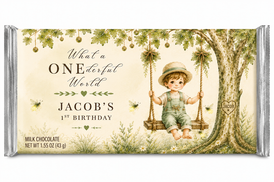 What a ONEderful World chocolate bar -Set of 6