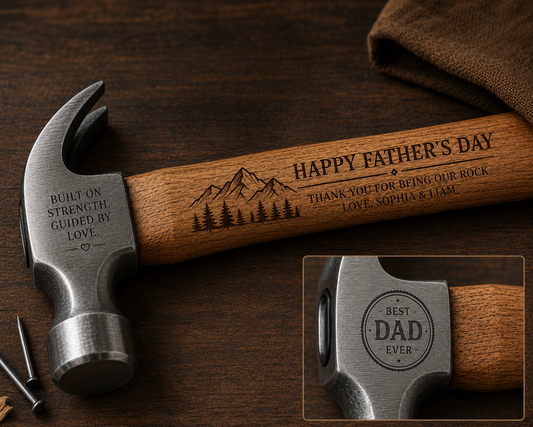 Custom Father’s Day Engraved Hammer