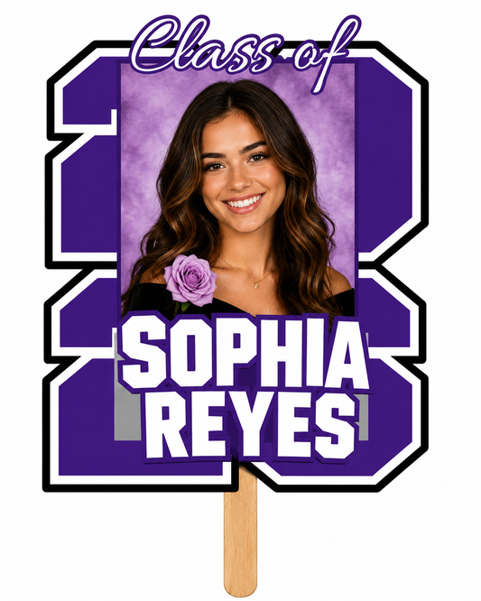 Big Year Grad Fan -Custom made to order